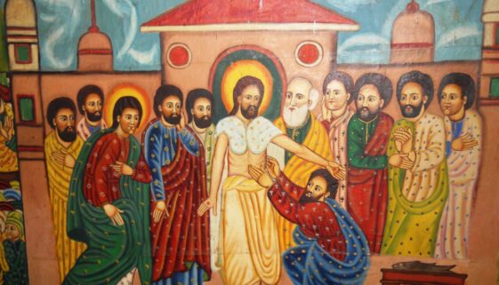 Jesus and Thomas Ethiopian Icon